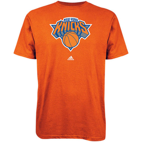 NBA Men adidas New York Knicks Primary Logo TShirt Royal Blue->nba t-shirts->Sports Accessory